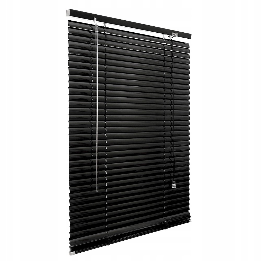 

Żaluzja na Okno Aluminiowe 120x130cm, 25mm Czarny