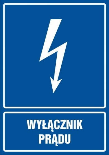 

Wyłącznik prądu Folia naklejka 5,2x7,4