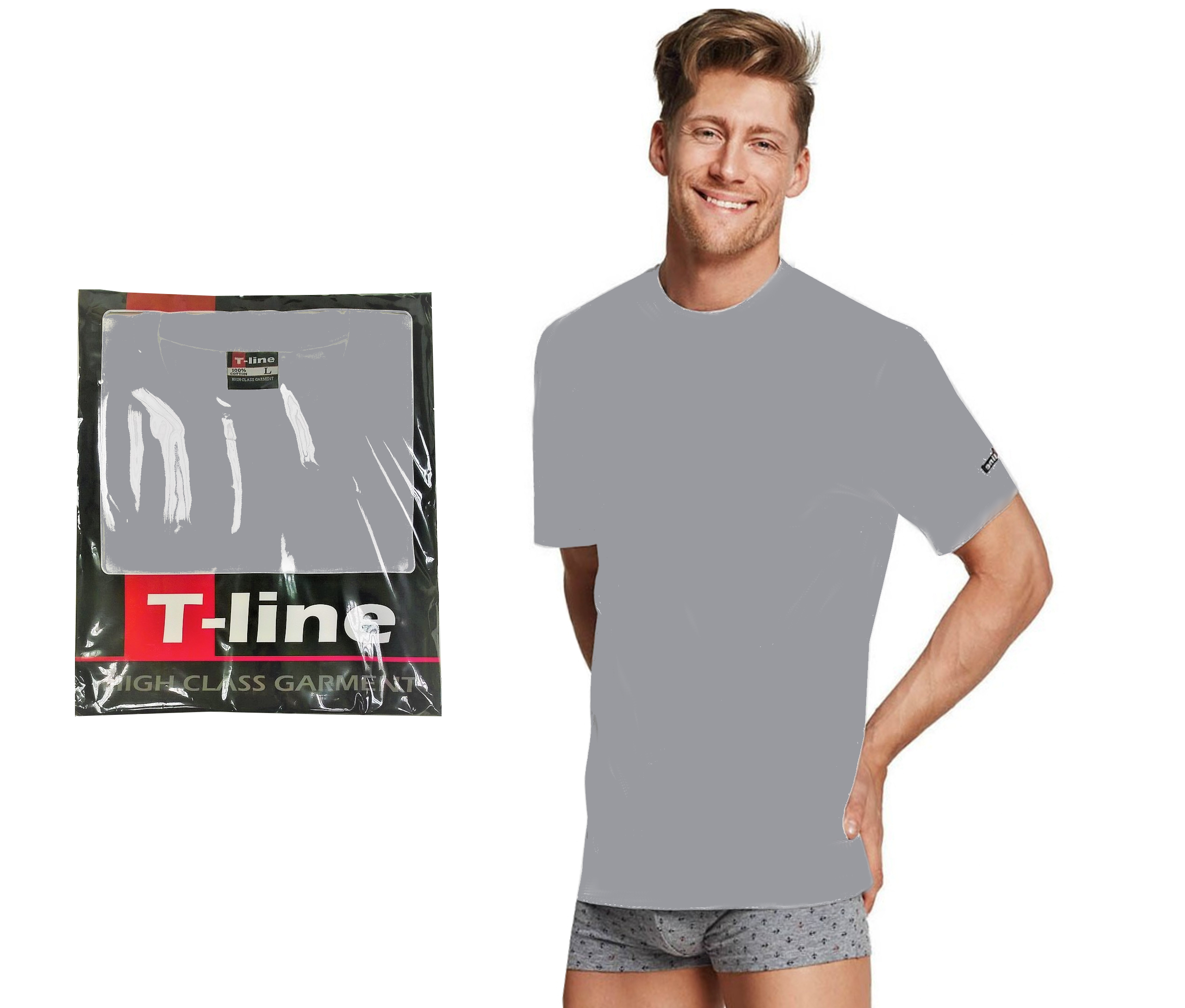 

Henderson Koszulka T-shirt 09 T-line Jasna Szara M