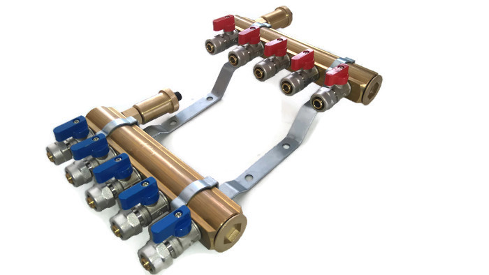 ROZDZIELACZ 4 OBWODÓW + SZAFKA + zaworki PEX 16 !! Marka Hurtinstal