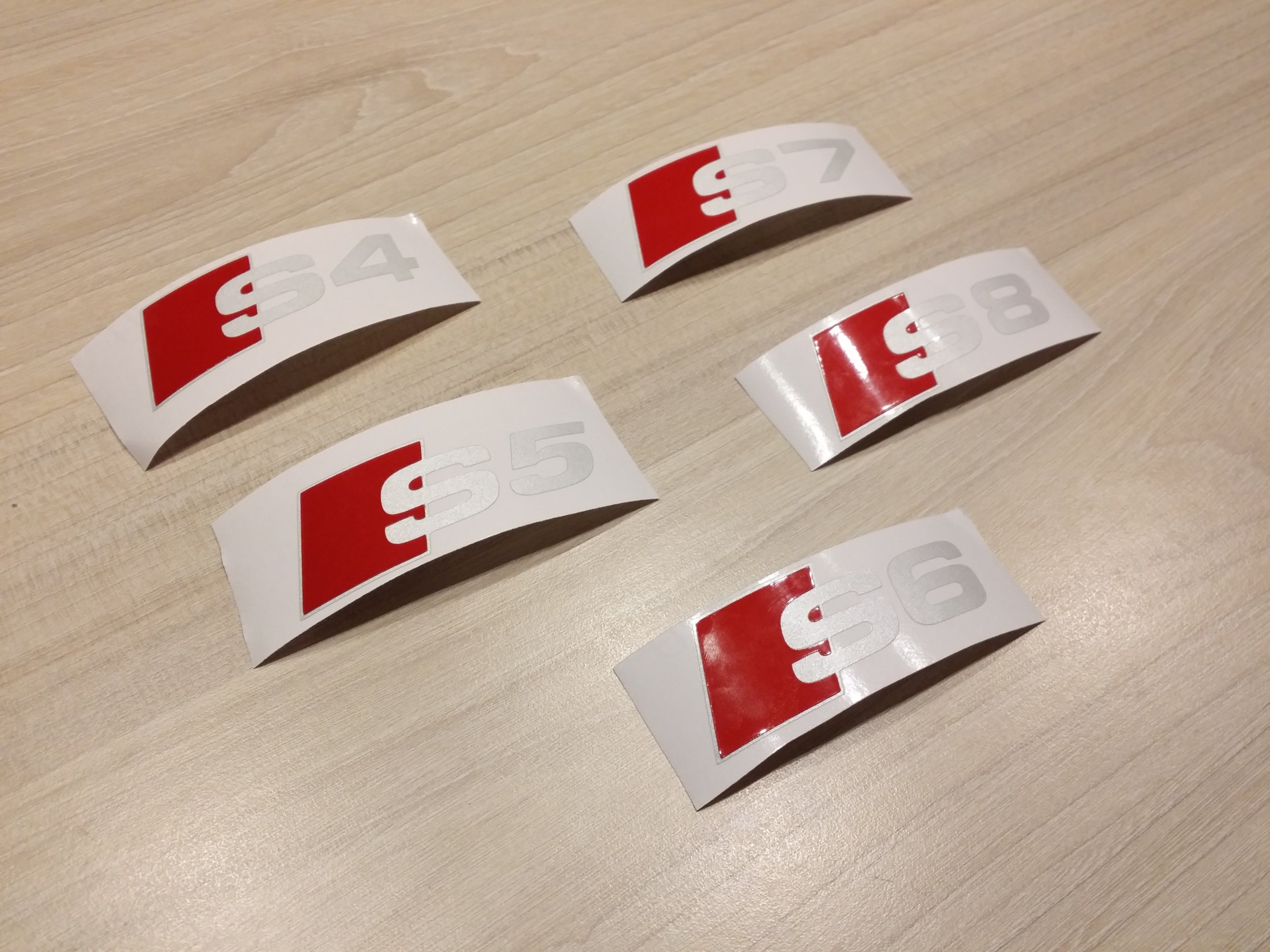 AUDI S4 naklejka na zacisk odblask PRZÓD Producent Inny