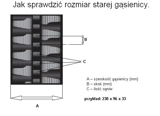 GĄSIENICA GUMOWA 180X72X37 ATLAS HINOWA HONDA Numer katalogowy części 180X72X37