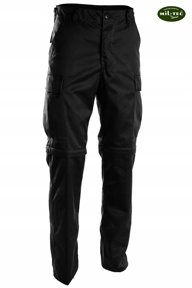 Trekkingowe SPODNIE BDU 2w1 ZIP OFF Czarne - M Długość nogawki długa