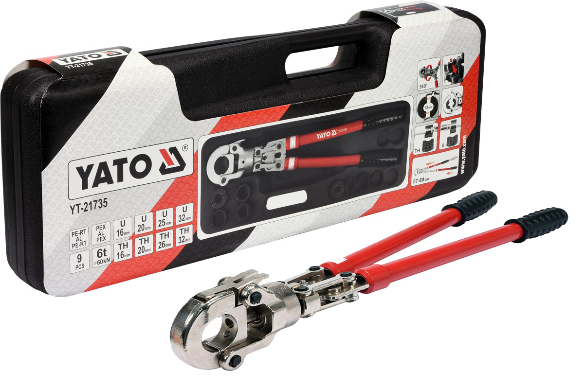 

Praska Zaciskarka Do Rur Pex 9 Matryc Yato 21735