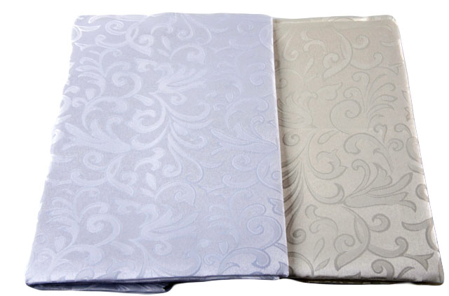 OBRUS PLAMOODPORNY 110x160cm biały, ecru ŚLICZNY!! Długość 160 cm