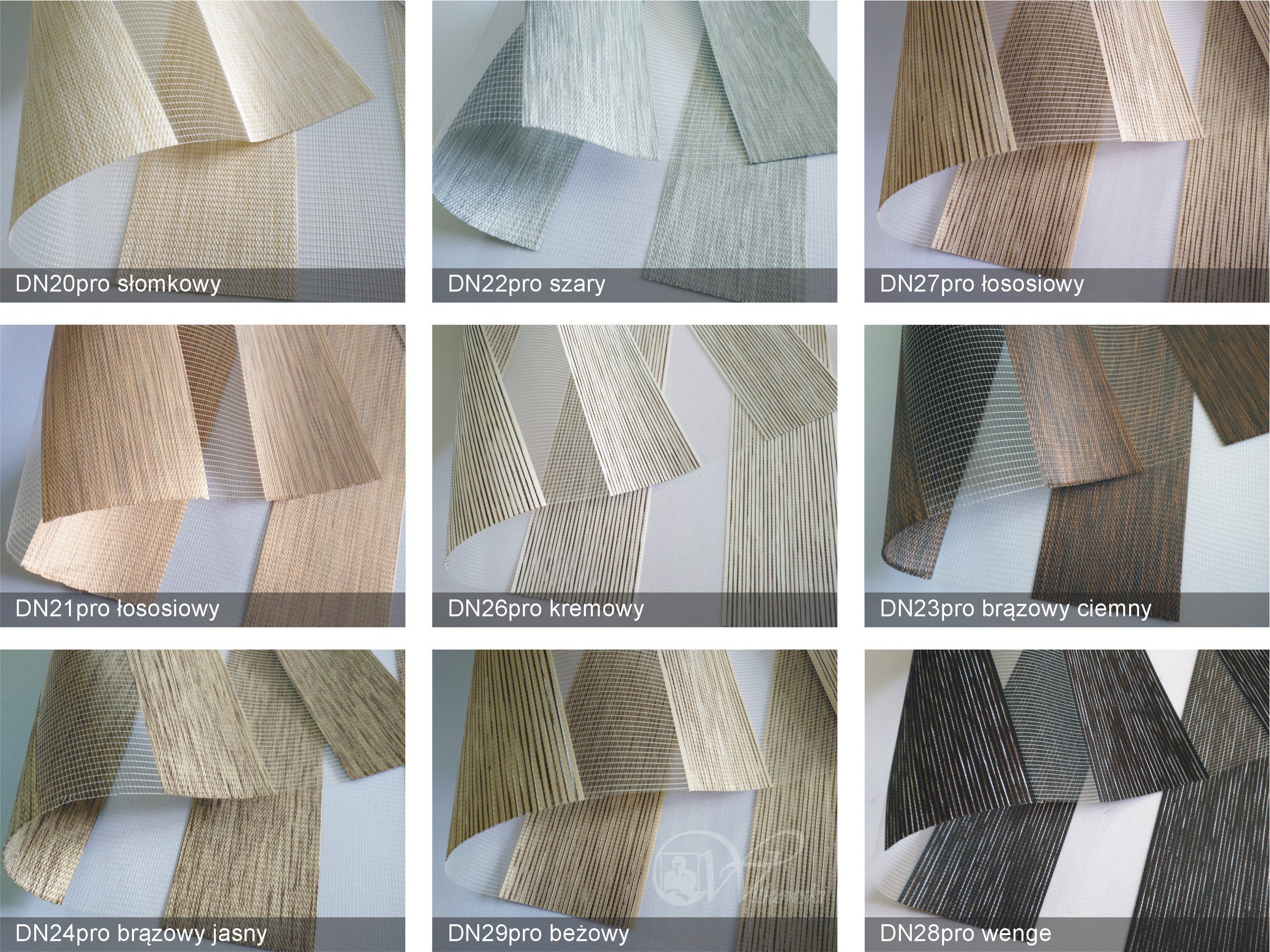 Rolety Żaluzje Dzień i Noc wewnętrzne 45x140 DN Wzór klasyczny