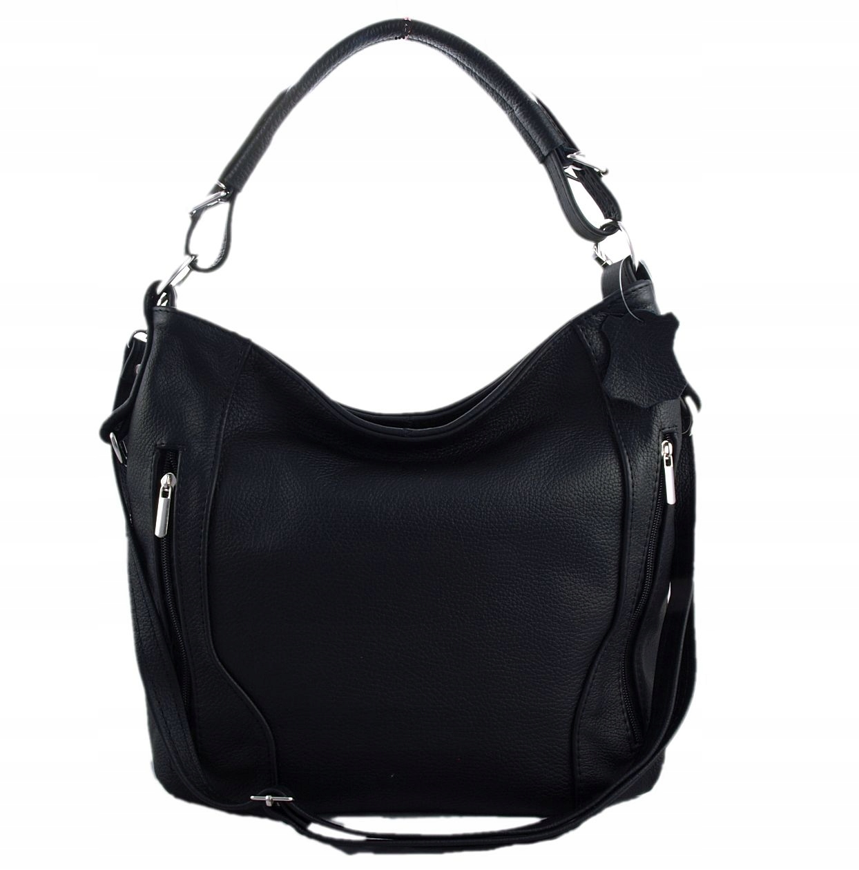 TOREBKA SKÓRZANA listonoszka SKÓRA CZARNA HIT! Płeć kobieta