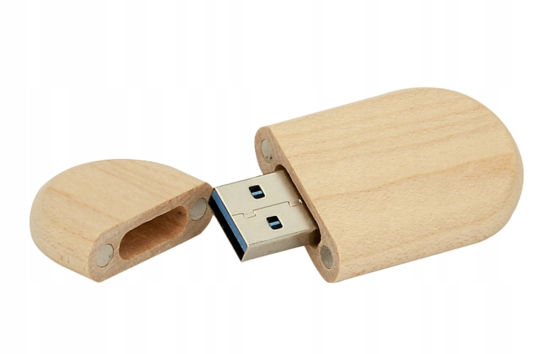 Drewniany PENDRIVE na foto + GRAWER LOGO 32 GB 3.0 Marka inna