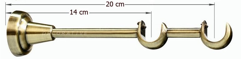 KARNISZE SIMPLE KARNISZ METAL PODWÓJNY 19+19 / 120 Marka Decorative