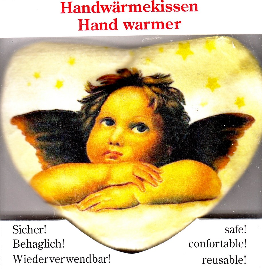 OGRZEWACZ do RĄK dłoni - ANIOŁEK z futerałem ANIOŁ Marka inna
