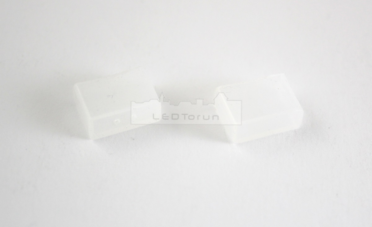 Zakończenie silikonowej osłony taśmy 10 LED - 2szt Typ osłonka