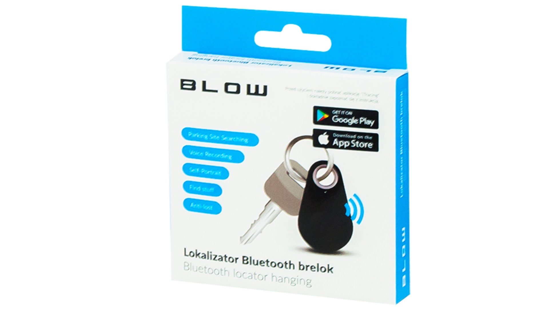Lokalizator Bluetooth kluczy telefonu brelok iTag Kod producenta 74-013