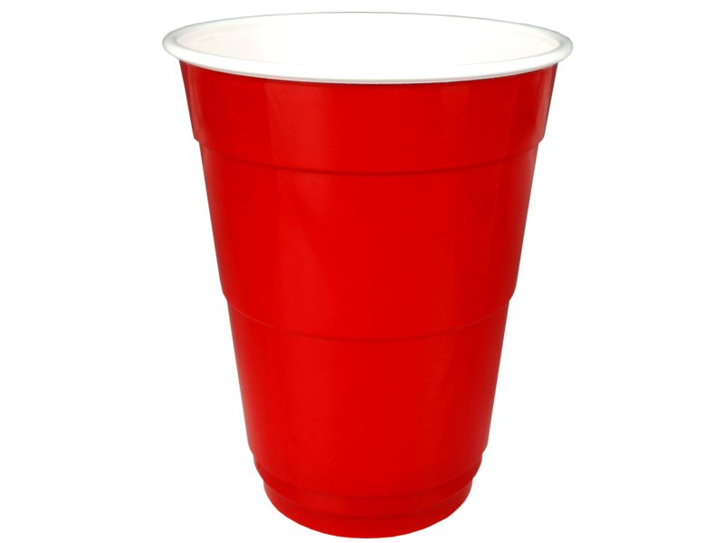 

Amerykańskie Plastikowe kubki beer pong Red 50szt.