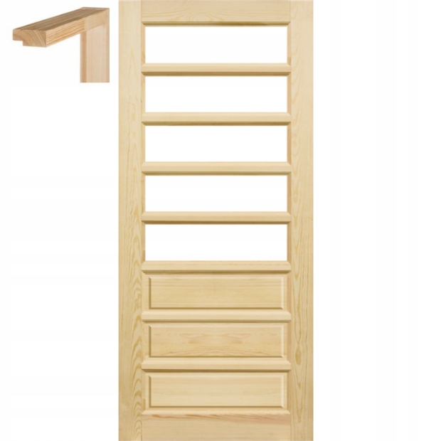 Pokojové surové dveře 60, zárubeň Stolgen TD3