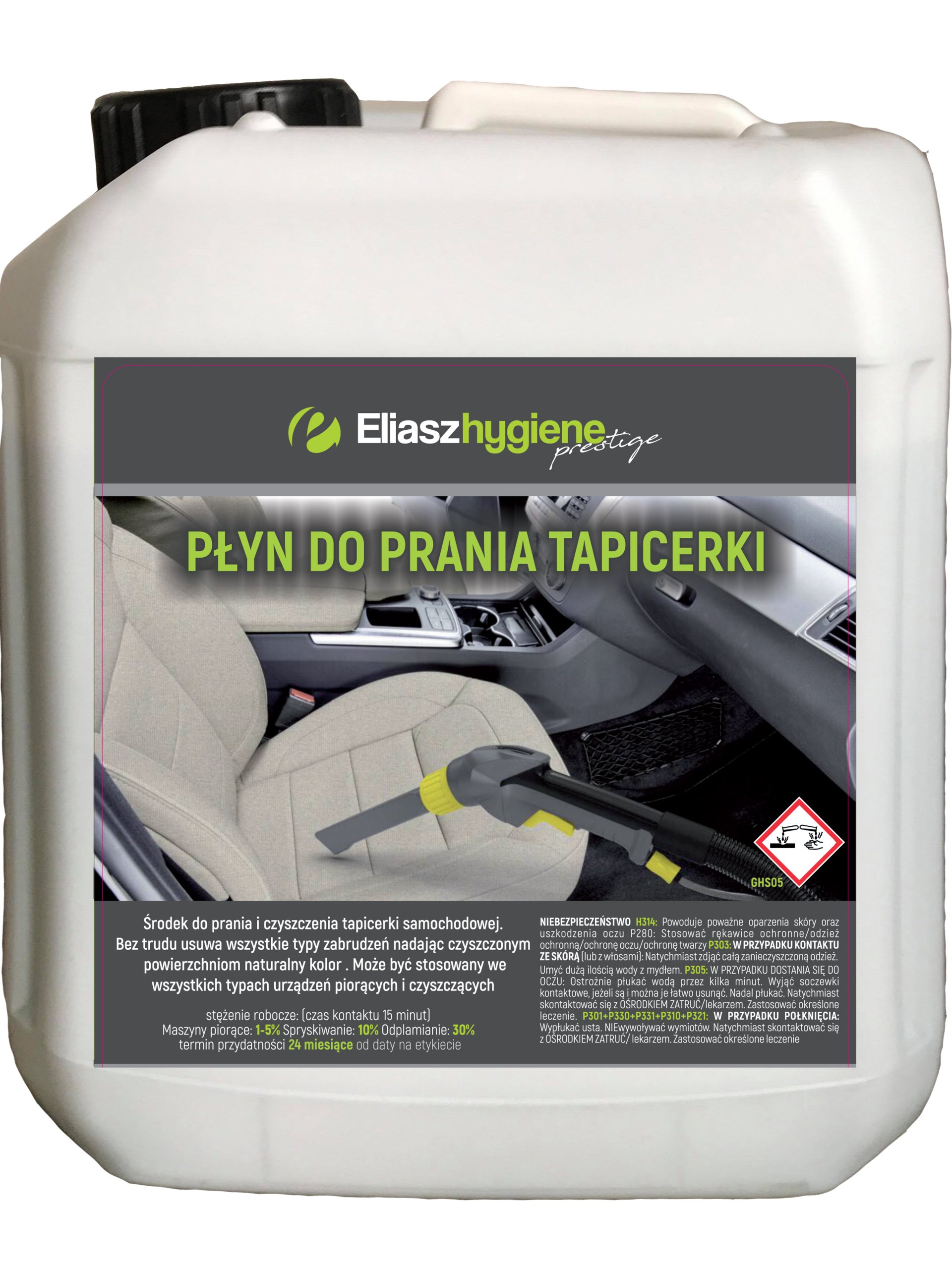 

Płyn Do Prania Tapicerki Dywanów Eliasz 5L Koncent
