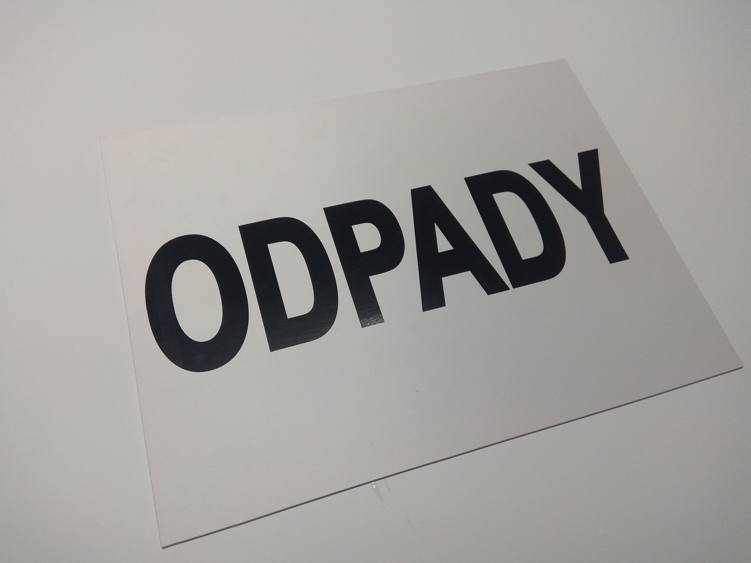 TABLICA ODPADY METALOWA tabliczka ALUMINIUM dibond Rodzaj tablicy drukowane naklejane