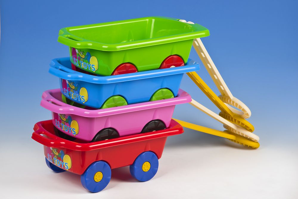 WÓZEK Z RĄCZKĄ TACZKA PIASKOWNICA SUPER NOWOŚĆ Szerokość produktu 28 cm
