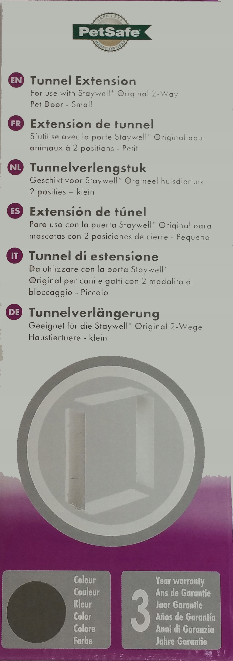 

tunel do Drzwi Staywell dla Psa kota do 7kg srebr