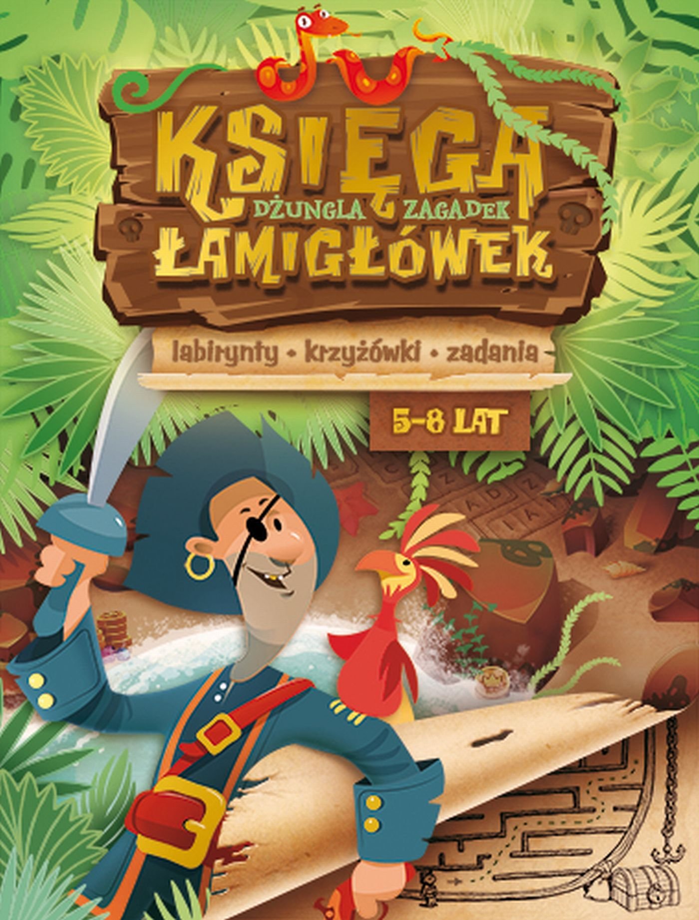 

Księga łamigłówek. Dżungla zagadek 5-8 lat