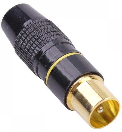 

Wtyk antenowy Tv Metal Czarny ( WTY0271)