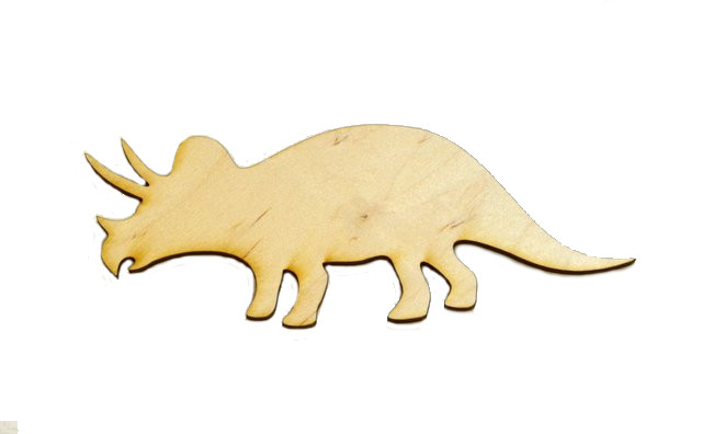 Triceratops Dino Eko sklejka decoupage scrapki 5cm