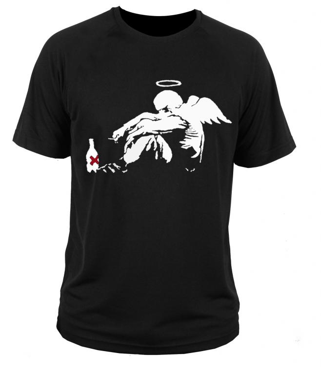 

koszulka t-shirt Banksy style / anioł