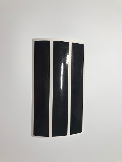 naklejka ODBLASKOWA odblask na rower, motor, kask Długość 150 mm