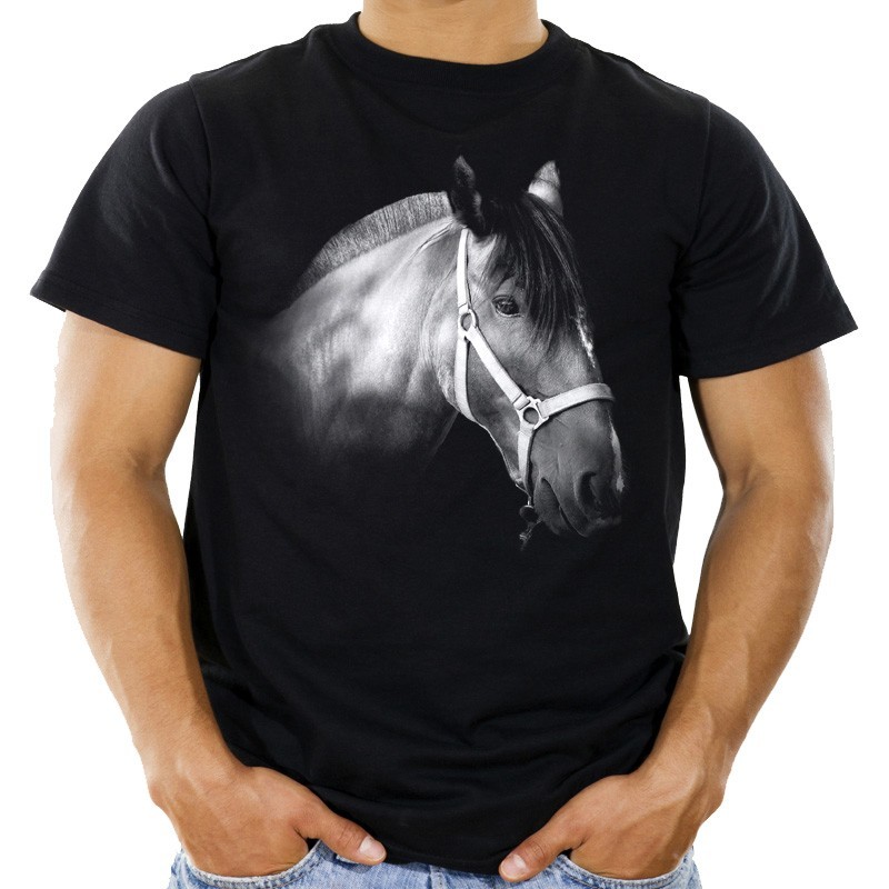 

Koszulka z koniem głową konia na prezent t-shirt L