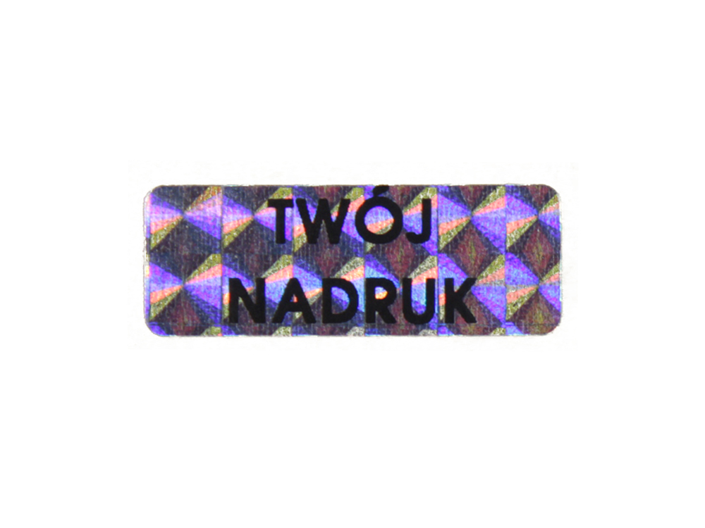 

Hologram Tetragon Sticker 30x11 250SZT