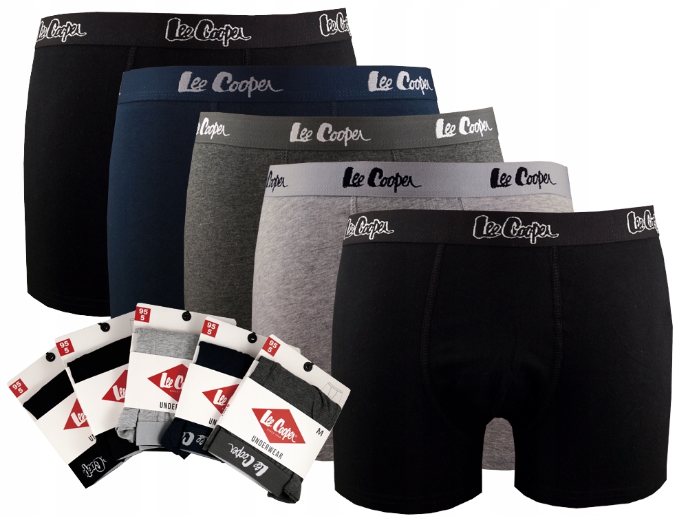 

Bokserki Męskie Lee Cooper Bawełna - 5-pak - M