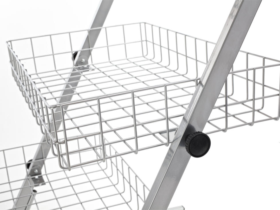 STOJAK SKOŚNY 4 KOSZE EKSPOZYTOR SKLEPOWY h2 Kod producenta 588