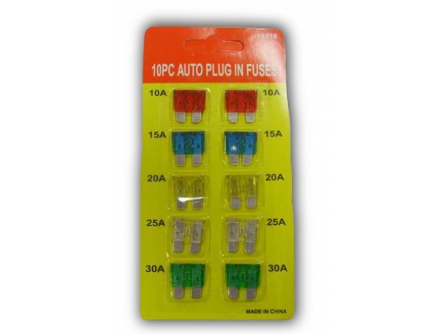 BEZPIECZNIKI SAMOCHODOWE MINI PLYTKOWE10SZT Producent części Inny