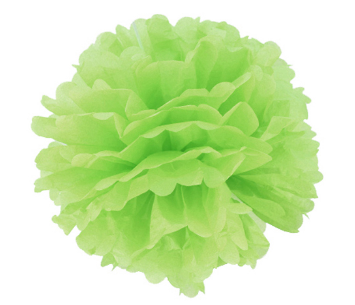 

Pompon Papierowy Kula do dekoracji Zielone Jabłko
