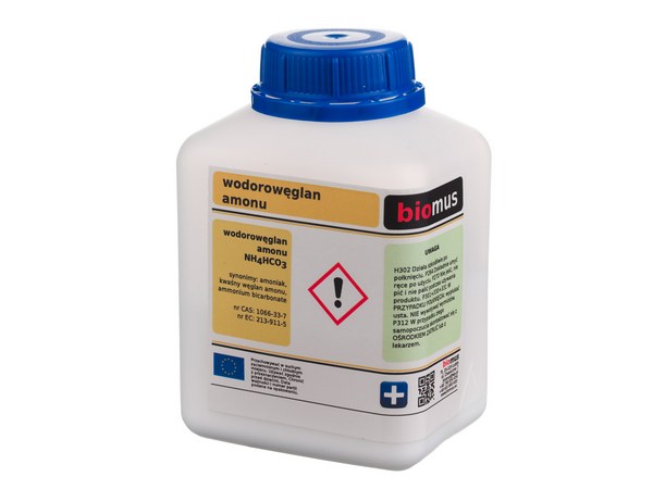 

Wodorowęglan Amonu Amoniak czysty 250g Biomus