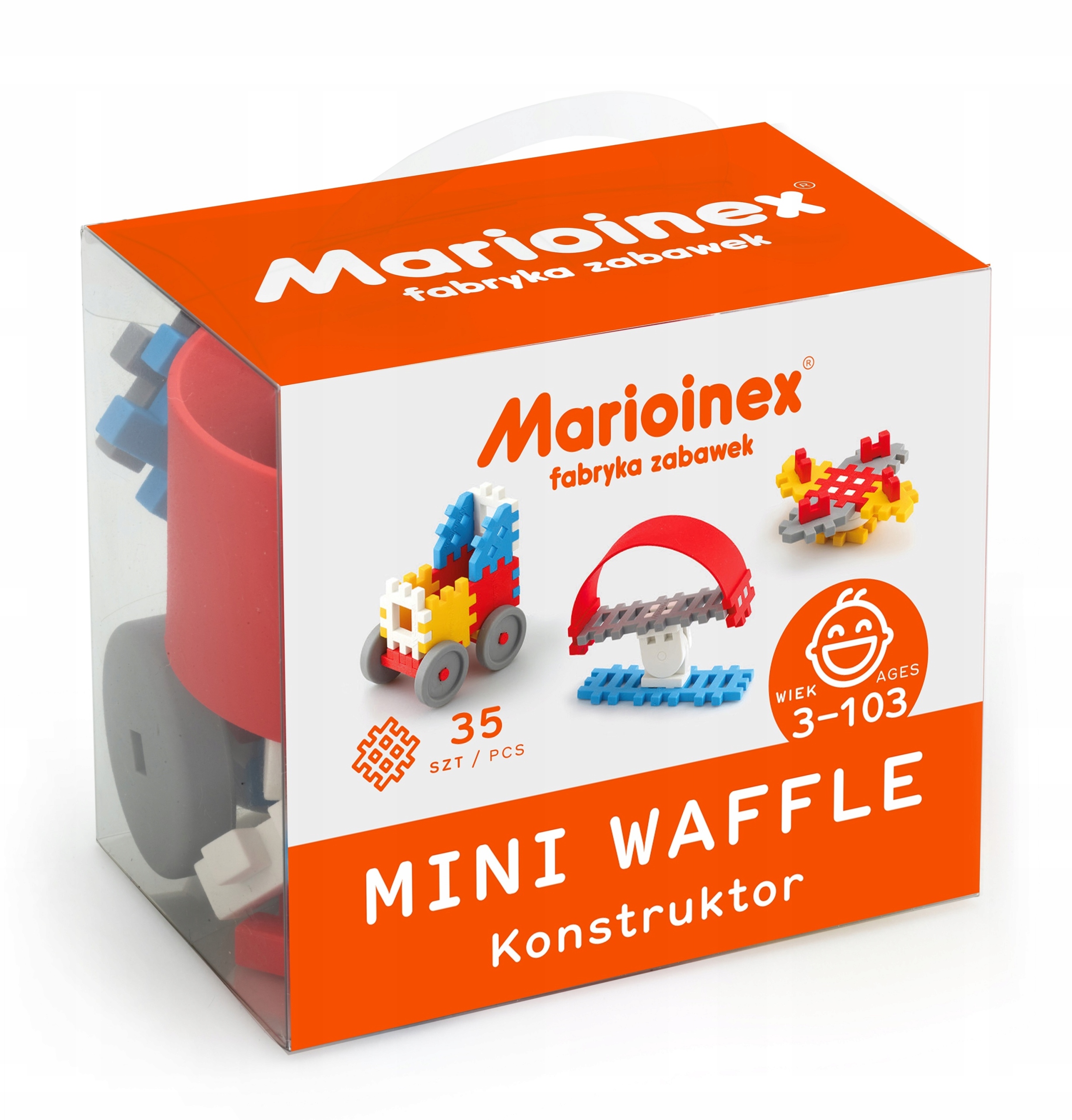 

Mini Wafle Konstruktor Chłopiec 35 elementów 3+