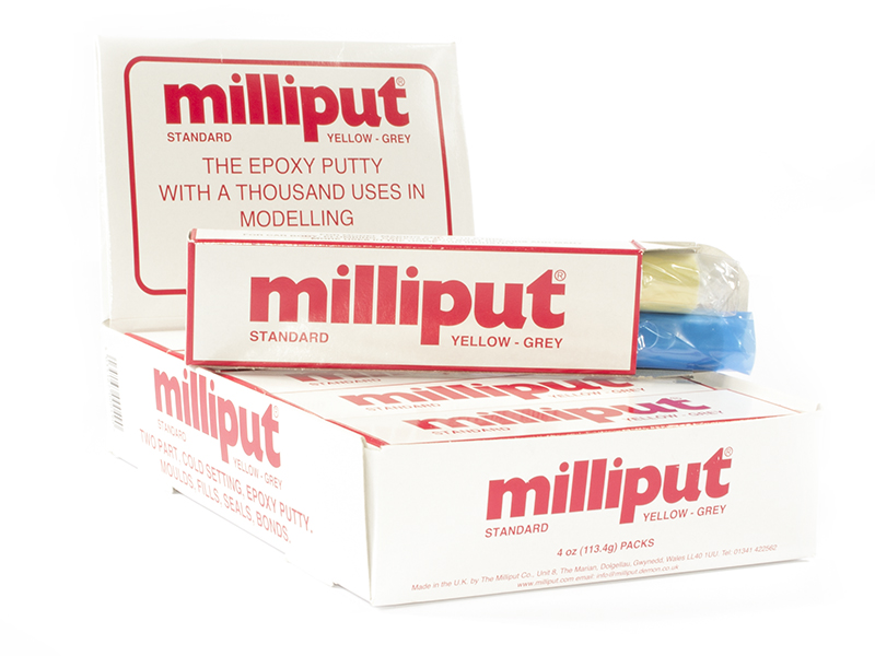 Milliput Yellow Grey (Standard) Milliput Epoxy Putty 4oz (113.4 g)