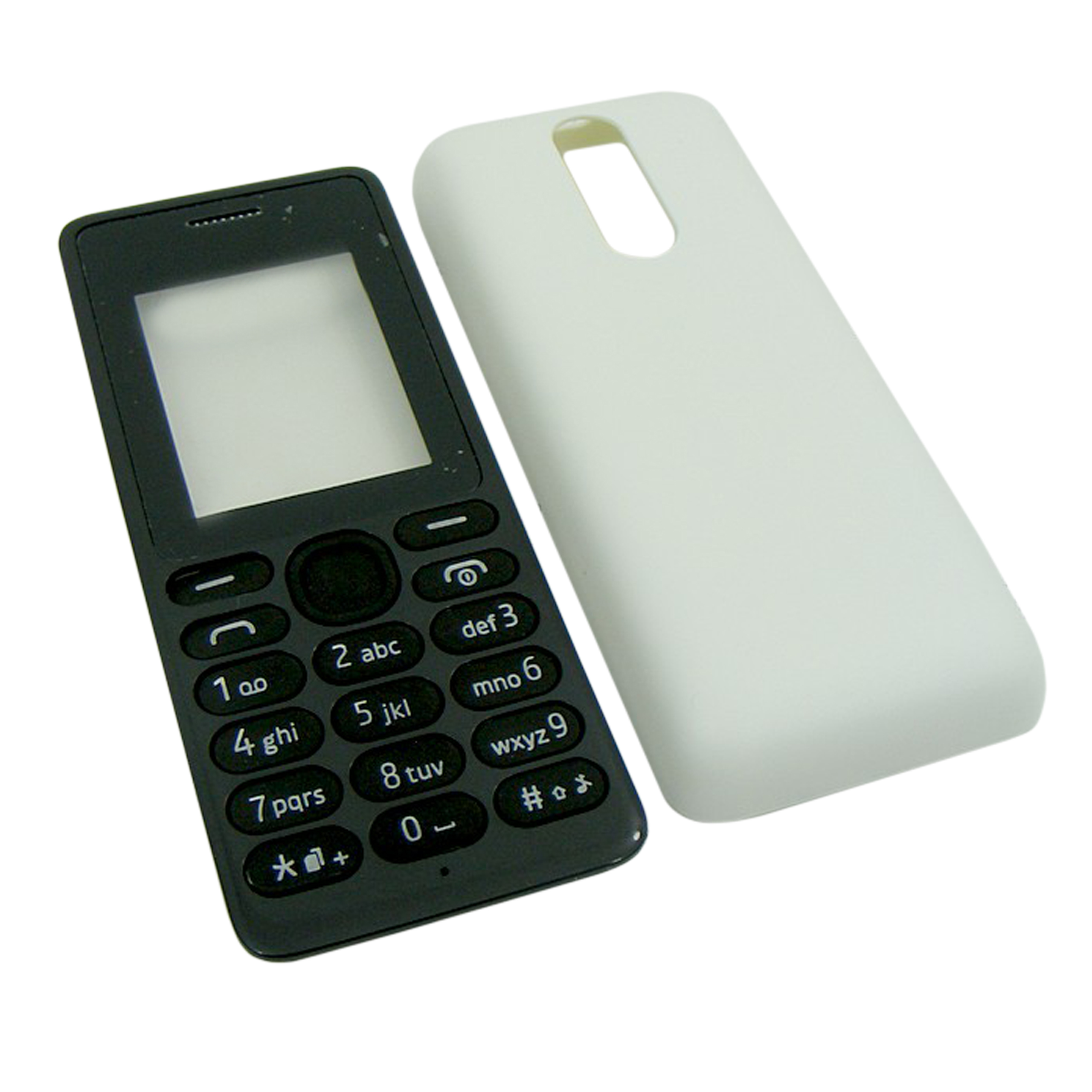КОРПУС NOKIA 108 БЕЛЫЙ + КЛАВИАТУРА