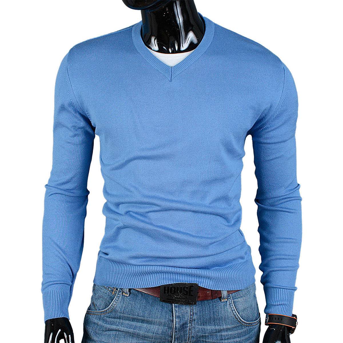 

Sweter w Serek CD01 Niebieski____XXL__PRODUKT_PL