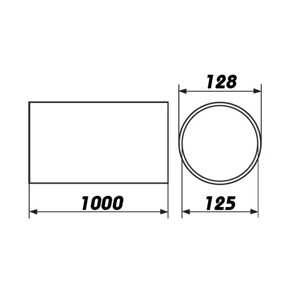 Диаметр 125 мм. Венттрубы из ПВХ 125 мм. Труба вентиляционная пластиковая 125мм. Воздуховод ПВХ 125 чертеж. Воздуховод ПВХ труба 125.