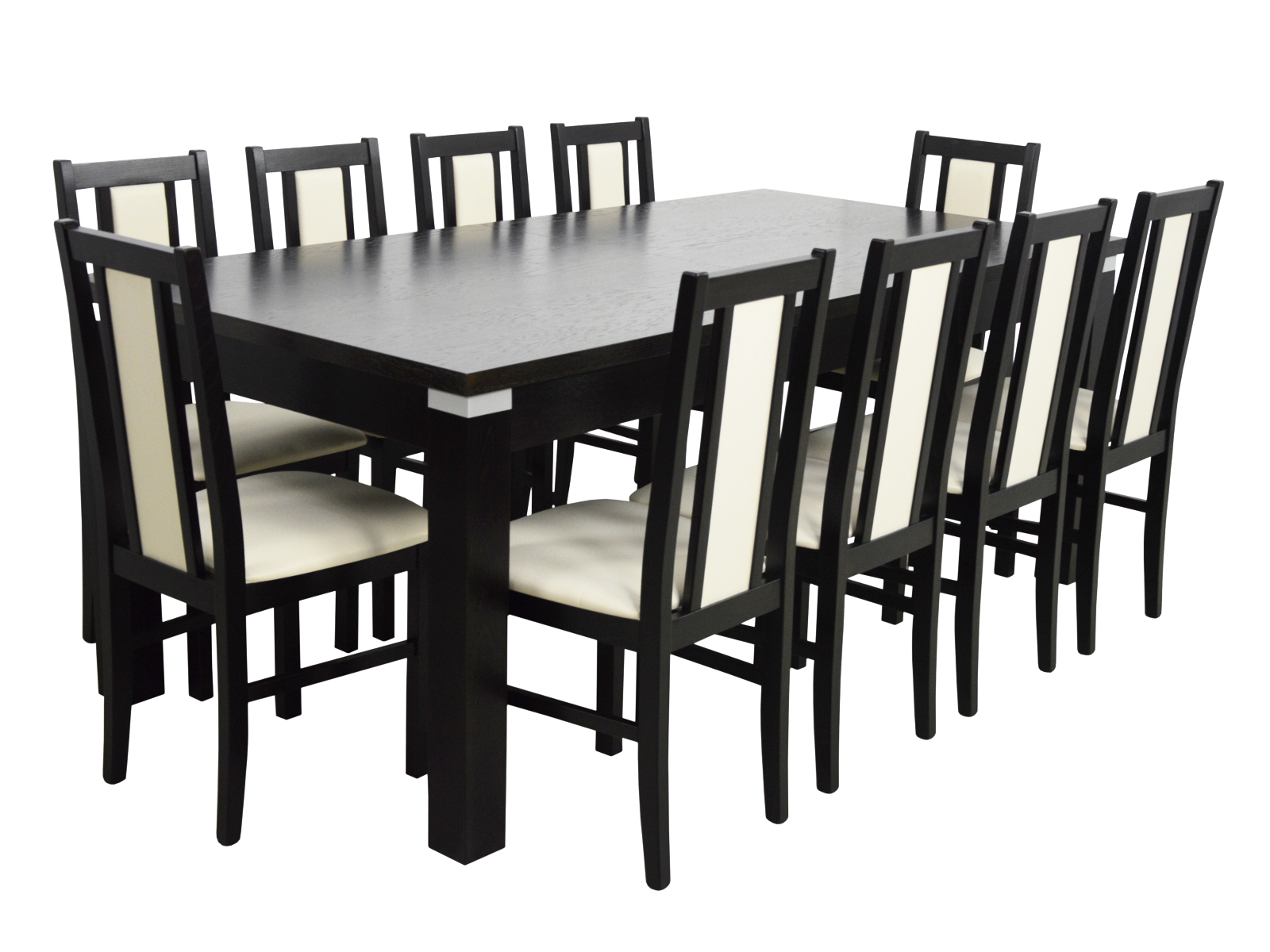 большой обеденный стол со стульями на кухню