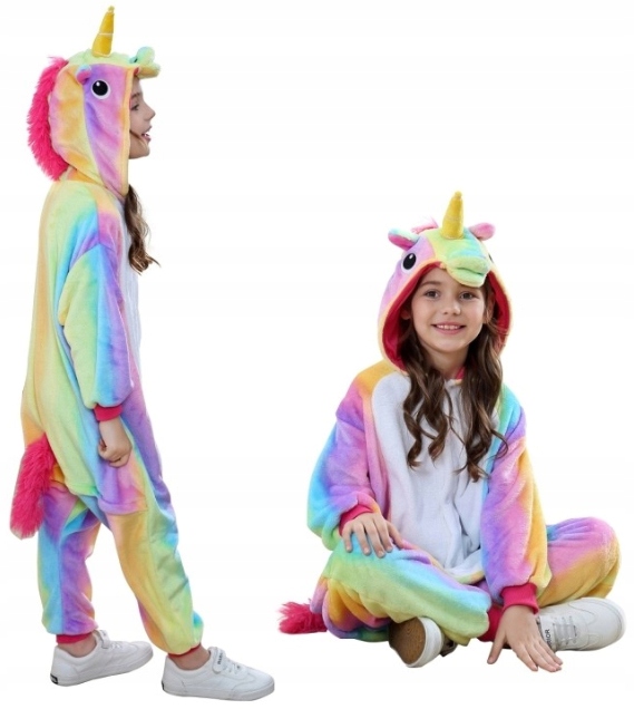 

Jednorożec Piżama Kigurumi Strój Onesie 156-164 cm