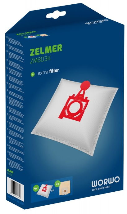 

4x Worki Safbag Odkurzacza Zelmer Jupiter ZMB03K