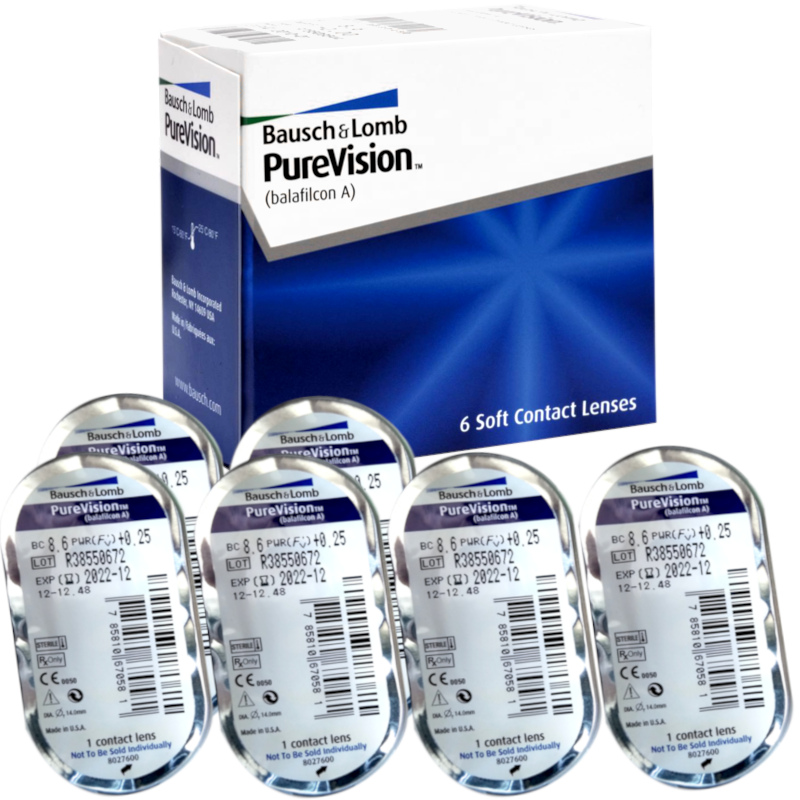 Soczewki miesięczne Bausch&Lomb PureVision 6 szt.
