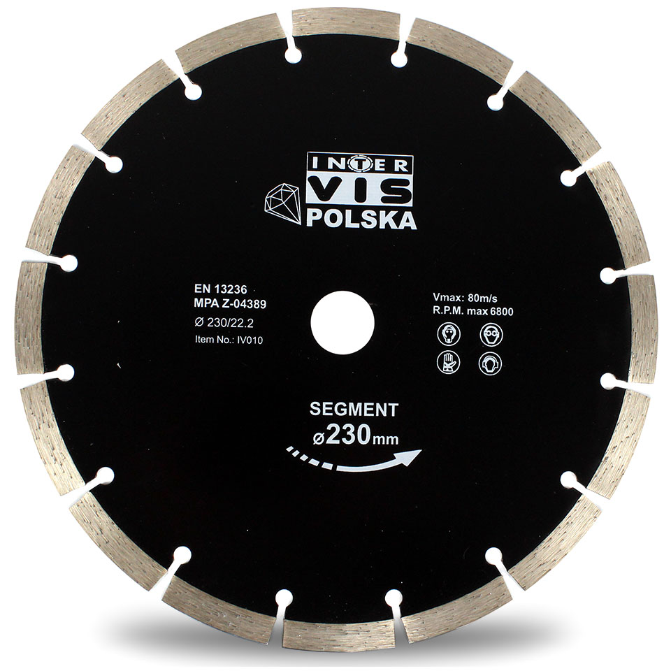 TARCZA DO BETONU DIAMENTOWA INTER-VIS 230 mm