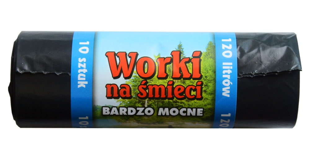 

Worki na śmieci 120L Bardzo Mocne czarne