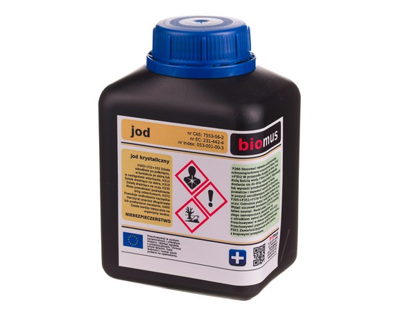 

Jod Krystaliczny czysty Lugola 1kg Biomus