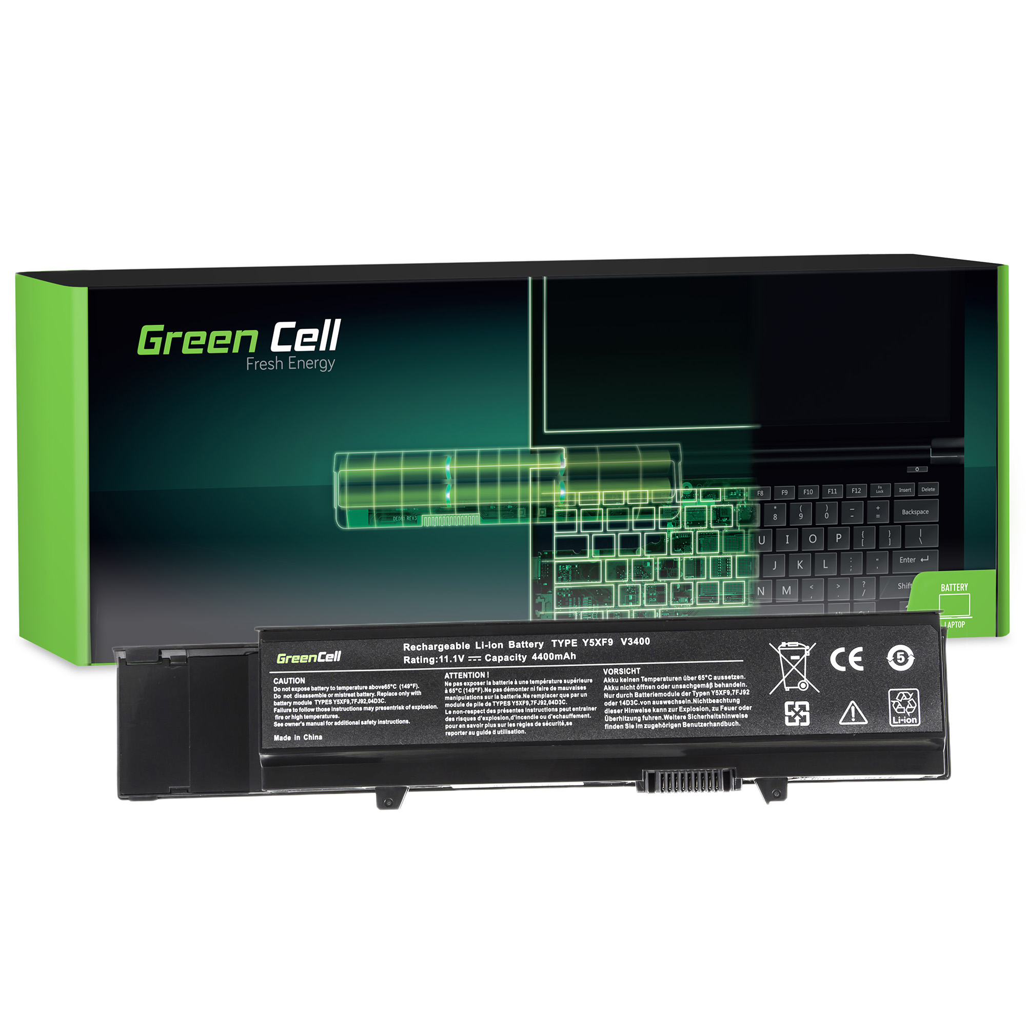 

Bateria 7FJ92 Y5XF9 do Dell Vostro 3400 3500 3700