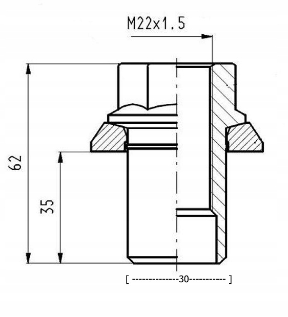 nakrętka колеса M22 alufelga Man F2000 TGA TGS TGX Номер каталоге запчасти 81455030034 foto 0