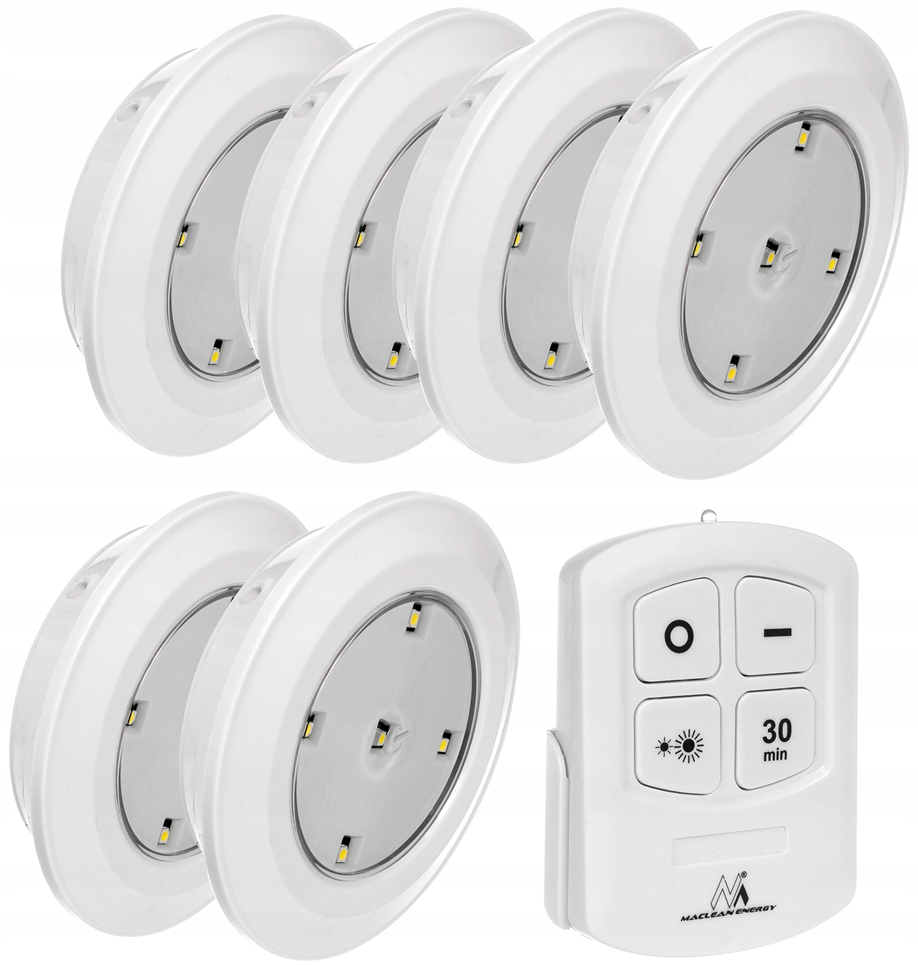 

6x Lampka Bezprzewodowa Lampa Led Na Baterie Pilot