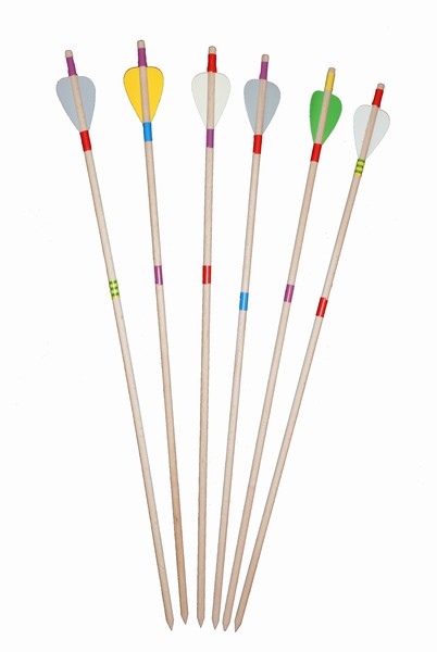 

Strzała drewniana do łuku 60cm W-wa mix kolorów